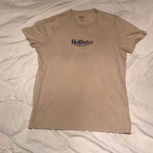 Hollister large beige T-shirt!!
